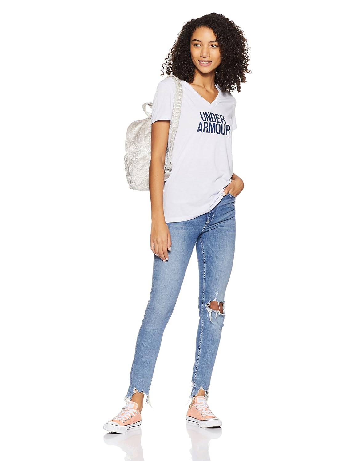 under armour threadborne train wood mark women's sports t-shirt