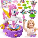 Zmpolir Craft Kits, Push-to-Create Bouquet Maker, Unicorn Toys for Girl Age 3-12, Fabric Bouquet Toys, Kids DIY Arts and Crafts Kit, Creative Birthday Gifts for 3 4 5 6 7 8 9 10 11 12 Year Old Girls