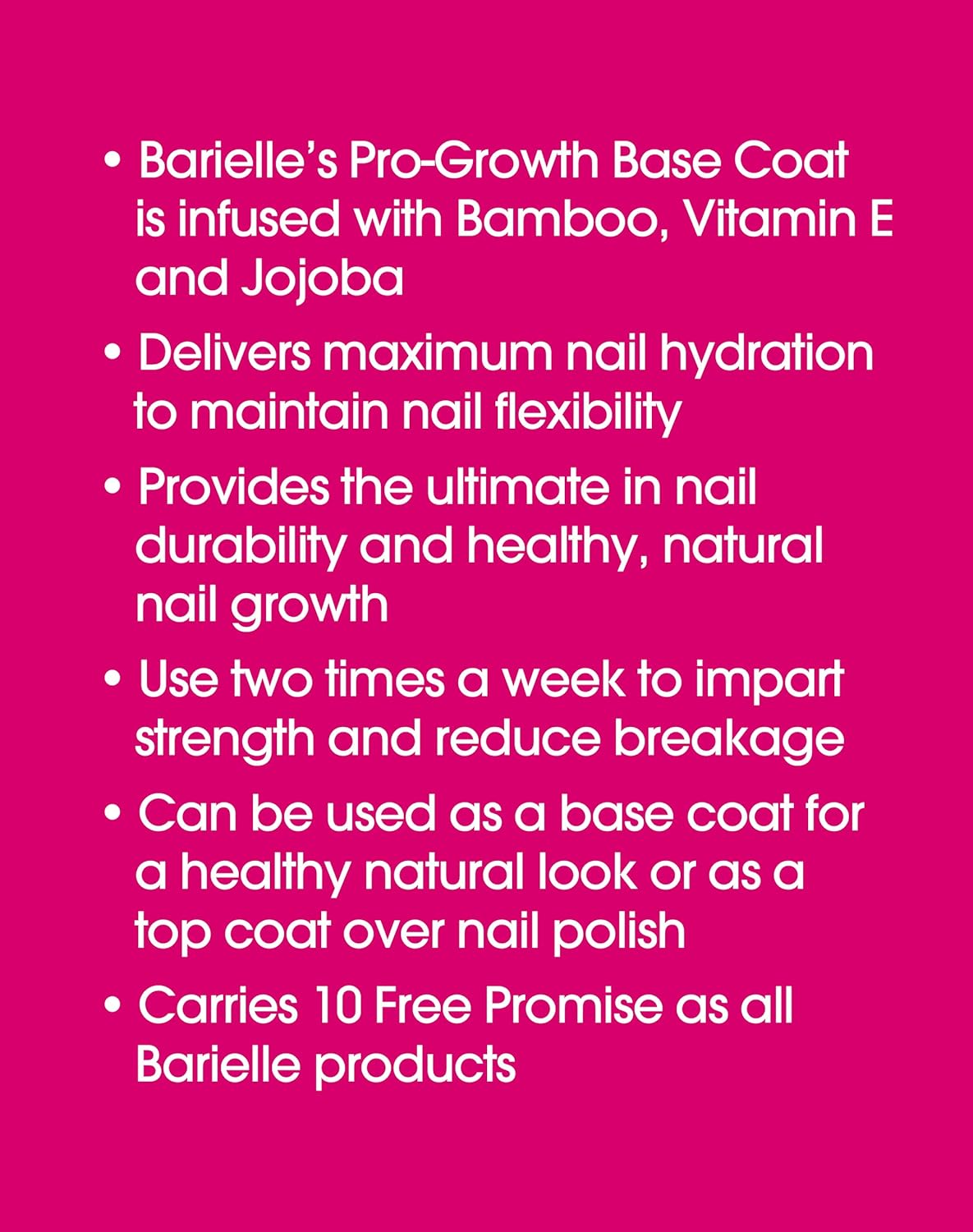 Barielle Nails Pro-growth Base Coat : Beauty