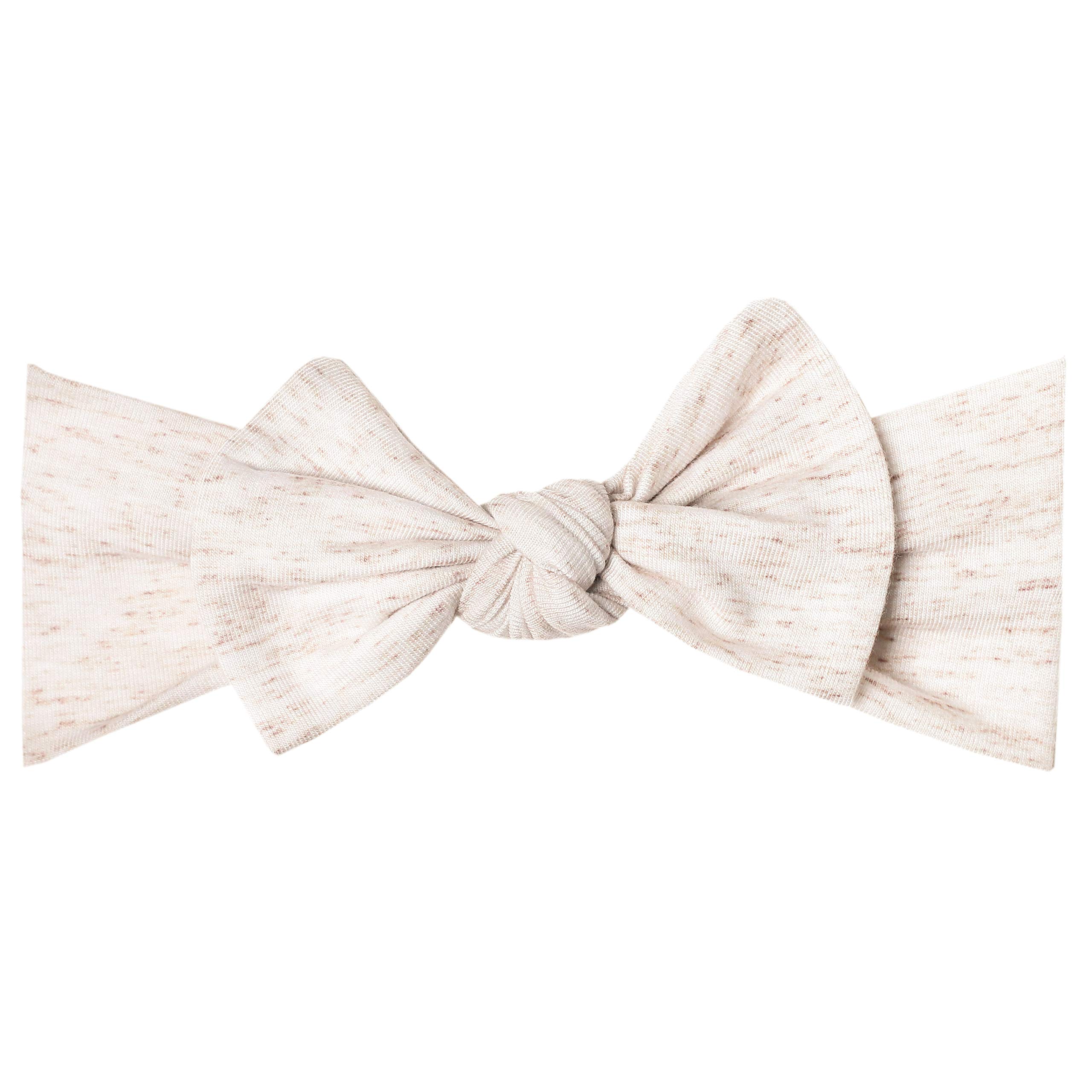 Photo 1 of Copper Pearl Baby Bows: Stylish Headbands for Baby Girls, Premium Soft and Stretchy Baby Headbands, Perfect for Newborns, Trendy Designs - Oat