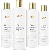 Dove Conditioner Intensive Repair 4 count for Damaged Hair Bio-Protein Care Technology and Amino Serum 12 oz