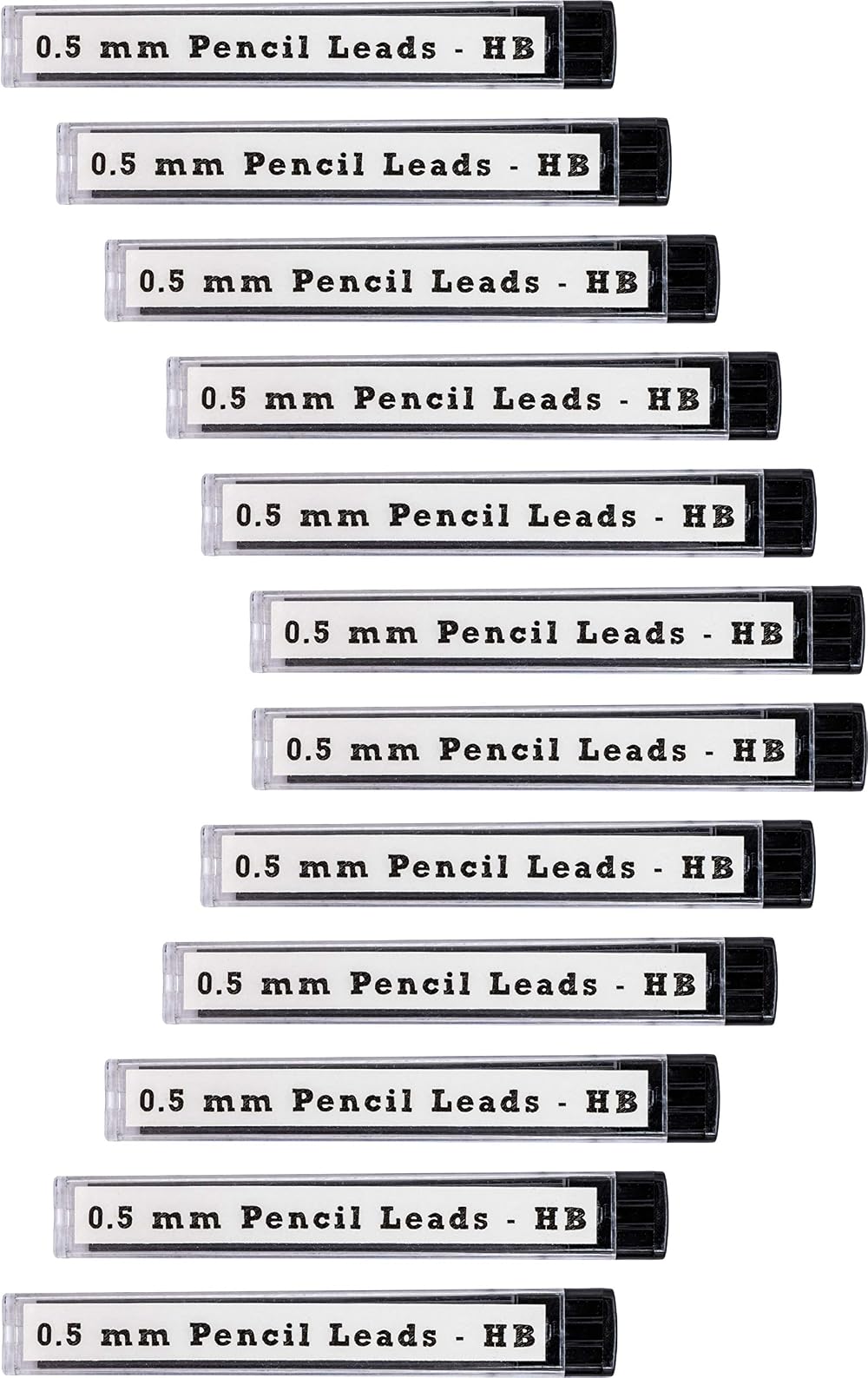 12PA 144 x 0.5mm HB Pencil Lead Refills 12 Tubes 12 leads each