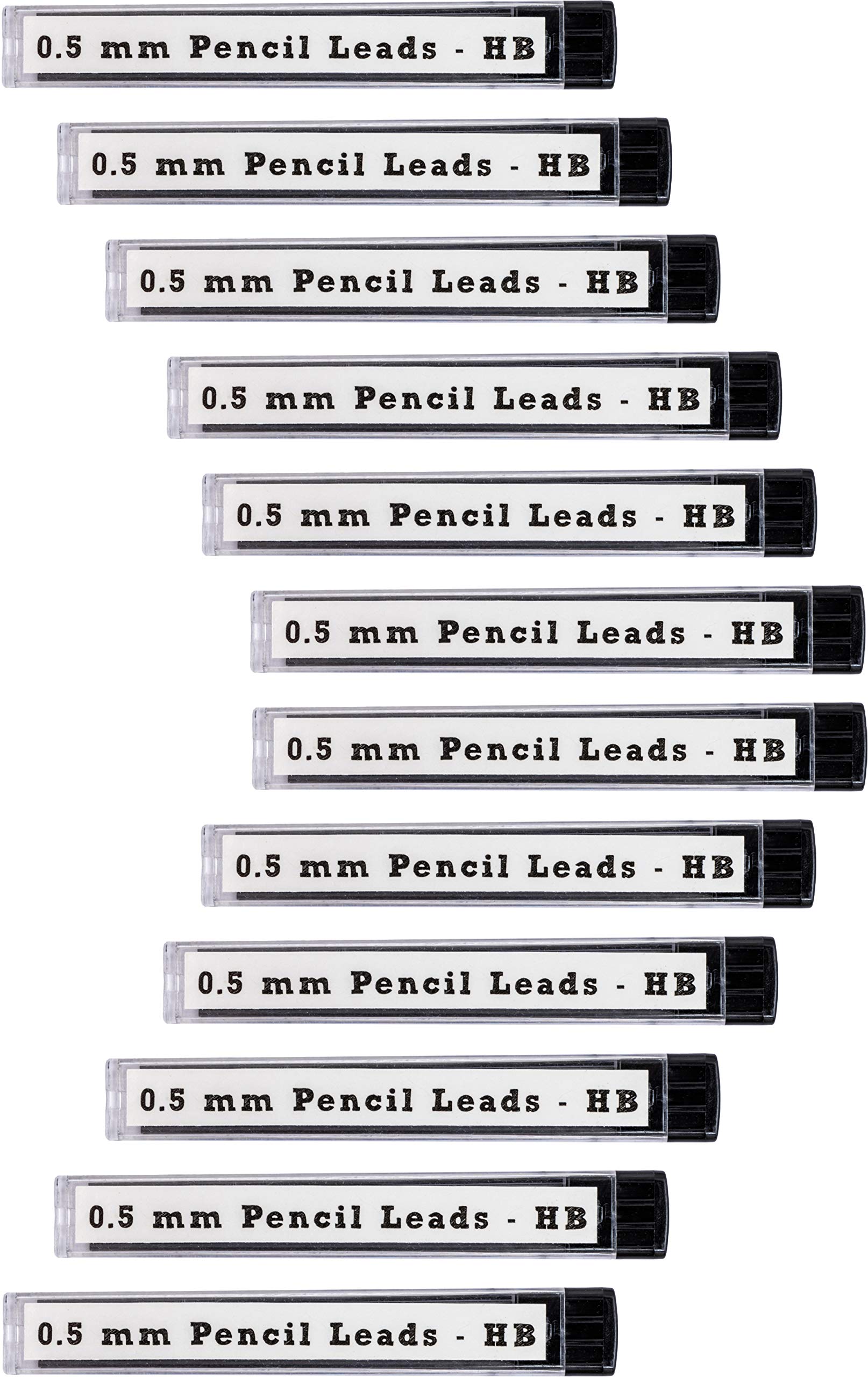 12PA 144 x 0.5mm Pencil Lead Refills | HB | 12 Tubes containing 12 leads each | Mechanical Pencil Refill Replacement Spare Leads | 6cm long | 0.5 mm thick + Free Bonus eBook