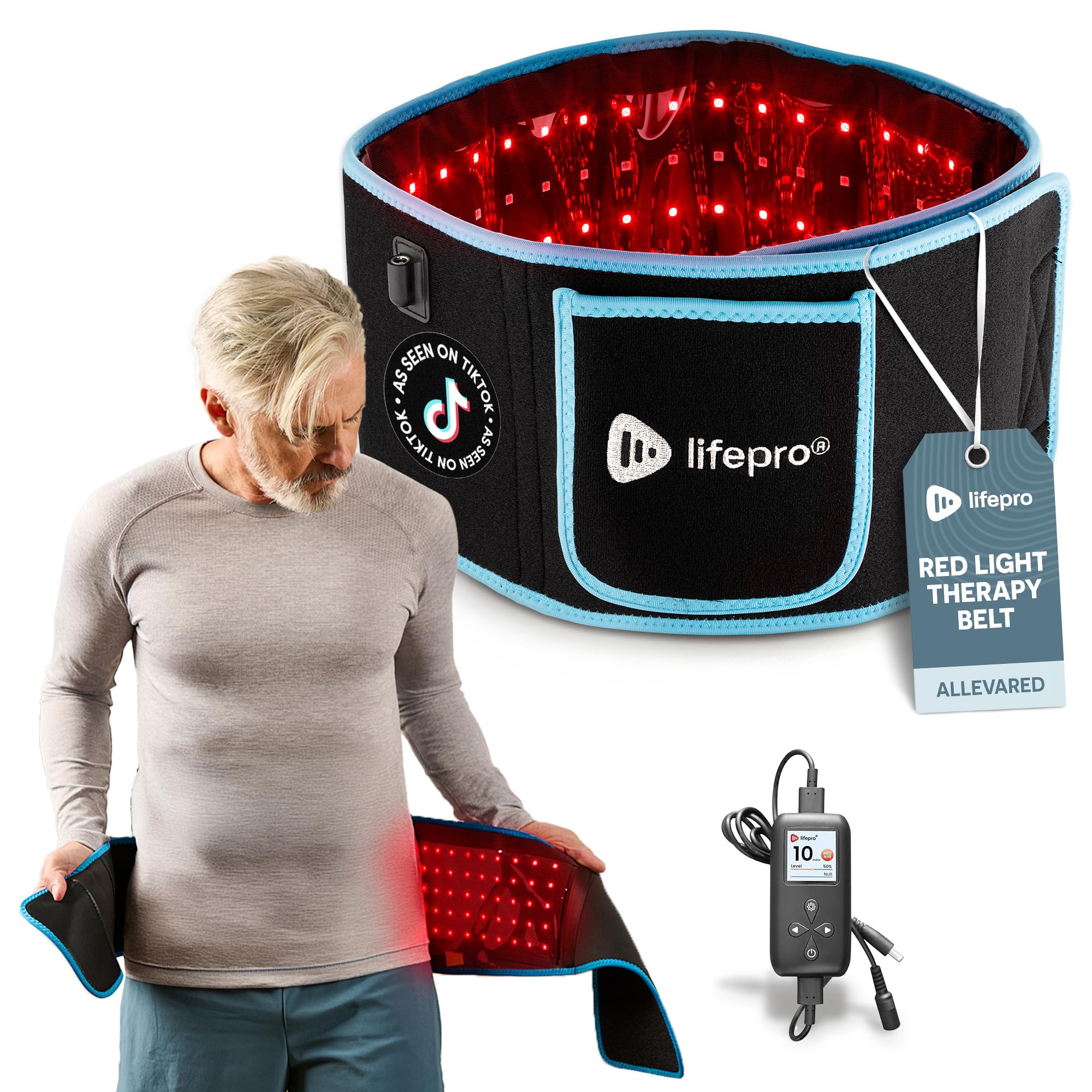 Photo 1 of Lifepro Red Light Therapy Belt - Near Infrared Light Therapy & Red Light Therapy for Body, Relaxing Muscle, Inflammation, Improve Circulation - Infrared Therapy or Infrared Light Therapy Device
