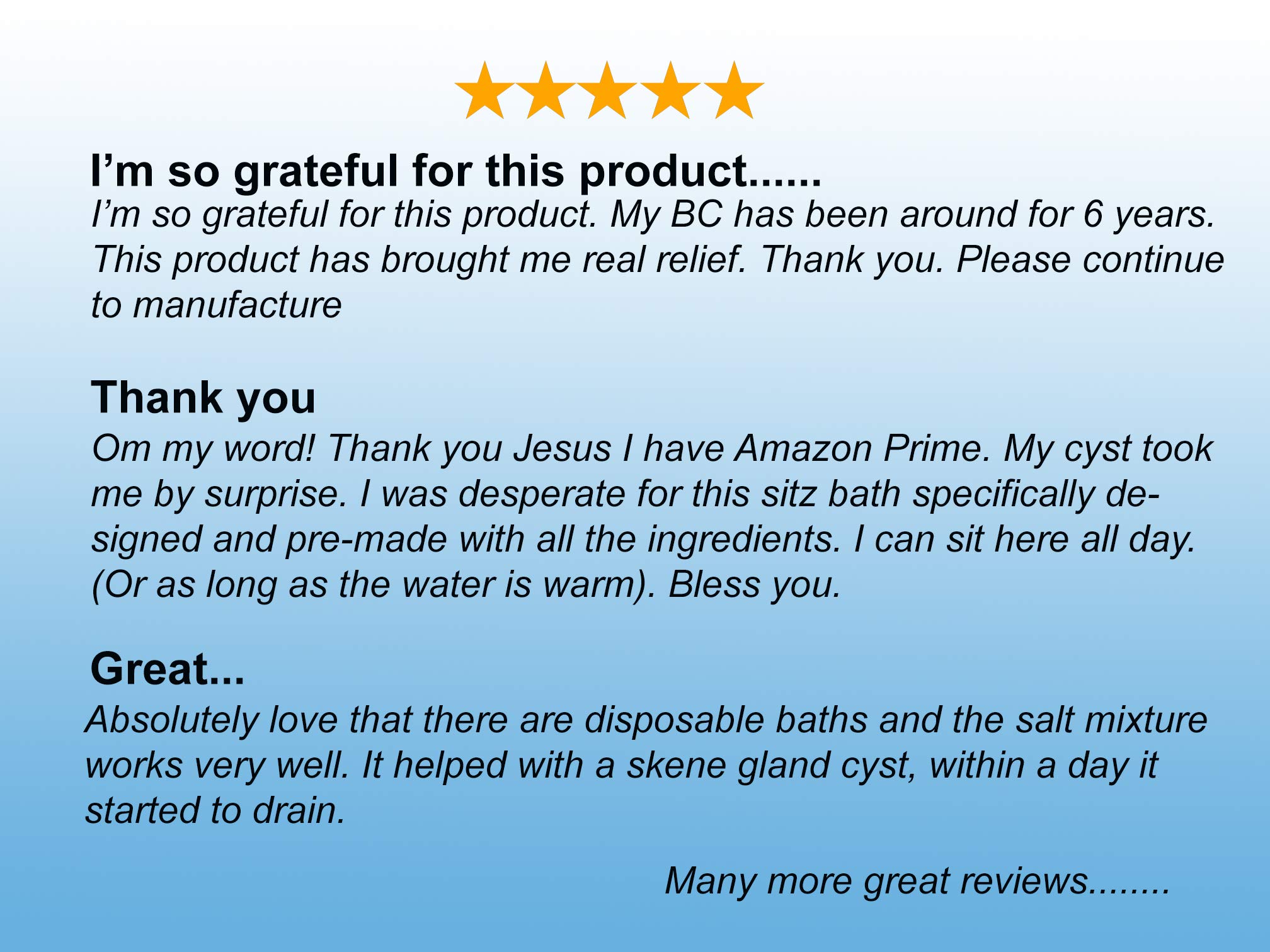 Bartholin Cyst VagiSitz Bath Kit. Reduces Pain and Swelling, Helps