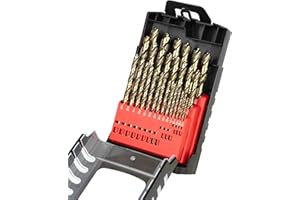 Sabre Tools 29-Piece Cobalt Drill Bit Set Heavy-Duty Drill Bits for Steel, Hard Metal, Cast Iron (29pcs)
