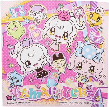 Amazon たまごっち ハンカチ B柄 30cm 30cm フリー ハンドタオル ホーム キッチン オンライン通販