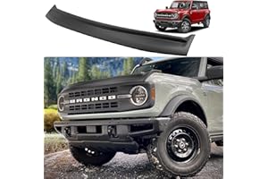 ECARZO Hood Bug Deflector for 2021 2022 2023 2024 Ford Bronco Accessories 2/4 Door Hood Shield Protector Stone Guard(Matte Black)