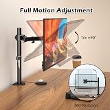 BONTEC Single Monitor Arm Desk Mount 13-32 Inch 10kg 75x75/100x100 view 4