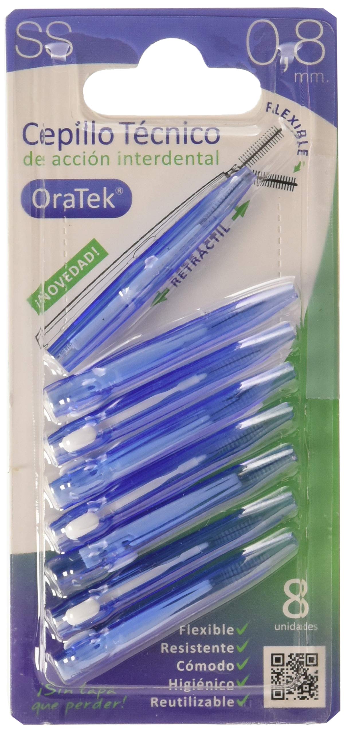 Oratek Interdental Brush Retractable 0.7 mm 8 Units 200 g