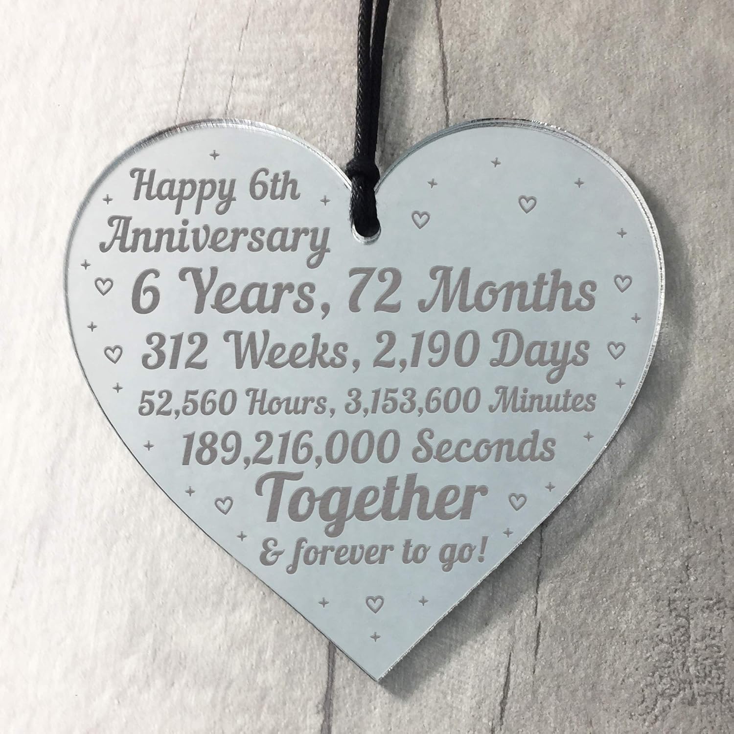 6th wedding anniversary gift for him