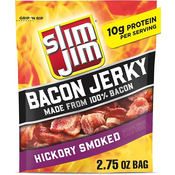 Pork Rinds Slim Jim Smoked Snack Stick, Pepperoni 0.97 Oz | Snack Mixes ...