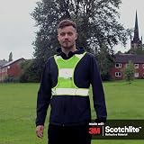 Salzmann 3M Reflective Sports Vest Hi Vis Running Mesh Breathable 3M Scotchlite view 2