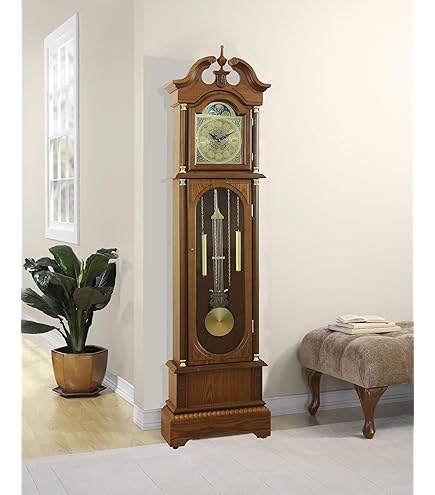 ・アンティーク 時計 Amazon.com: Howard Miller Edinburg Grandfather Clock, Wood Finish