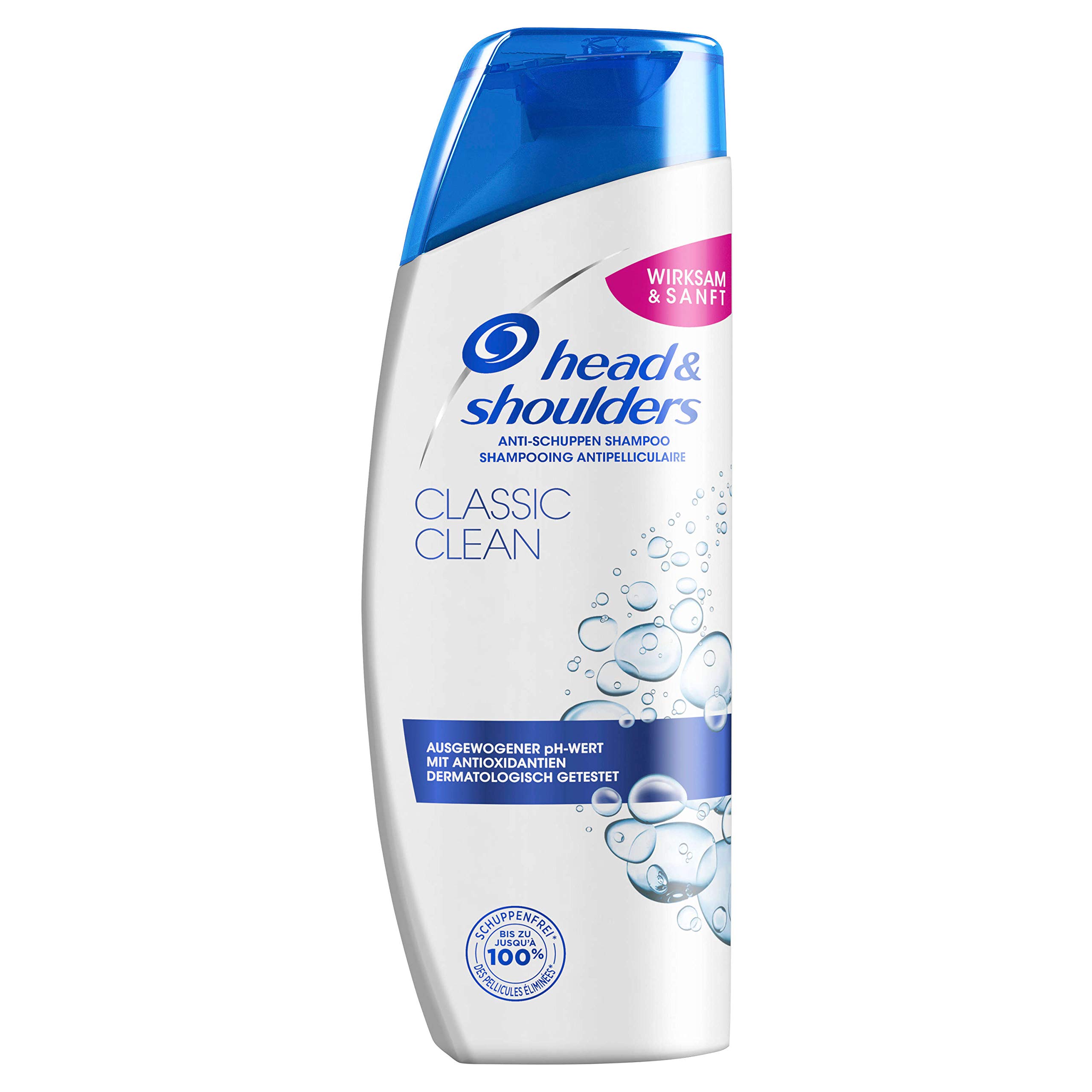 Head & Shoulders Classic Clean Anti-Dandruff Shampoo for Oily Hair, Shampoo Against Dandruff, 72 Hours Protection Against Dandruff, Itching and Dryness, for Men, 300 ml
