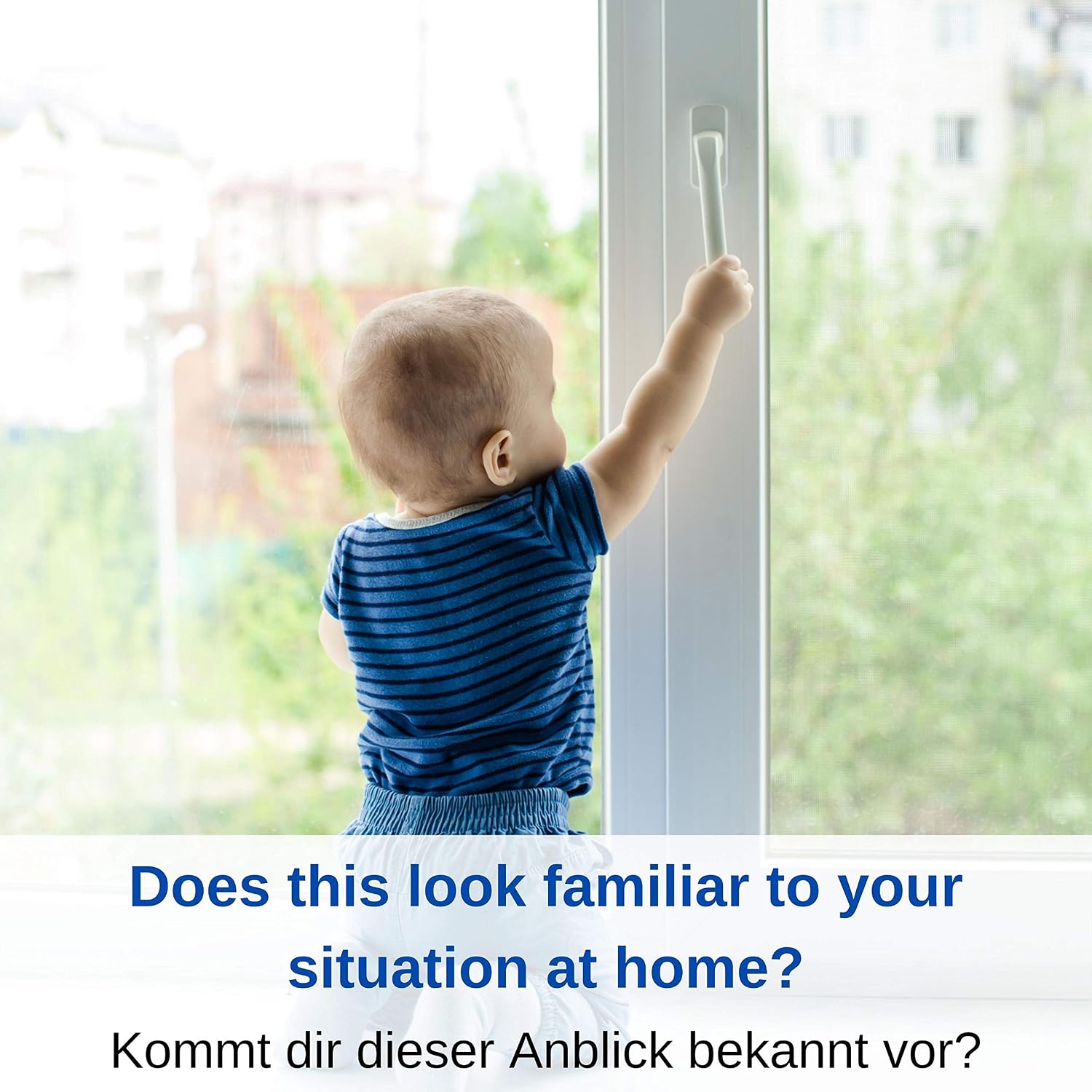 Window Child Safety Lock, for Inward & Outward Opening Windows, Dark Grey, with 3M VHB Special Adhesive, for UPVC, Wooden, Metal Frames, for Window Frames from 1.5" Width, Window Opening restrictors - Image 3