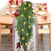 6FT Christmas Cedar Garland, Realistic Artificial Faux Pine Garland Ornament for Holiday Mantle Fireplace Stairs Table Indoor Decoration(1 PCS)