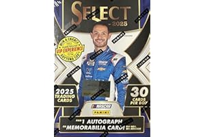 GENERIC 2025 Select Racing Series 30 Card Blaster Box with 1 Autograph or Memorabilia Card Per Box on Average Plus Chance for Exclusive Flash Prizms and Rare Tiger Prizms