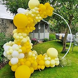 Awenztech Yellow Balloons 12 inch, Yellow Latex
