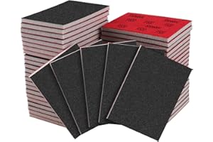 20 Pcs 3 x 4 Inch 320 Grit Sanding Sponge Set, Ultra Fine Sanding Sponges Pads, Soft Foam Hand Sander Block Wet Dry Sandpaper