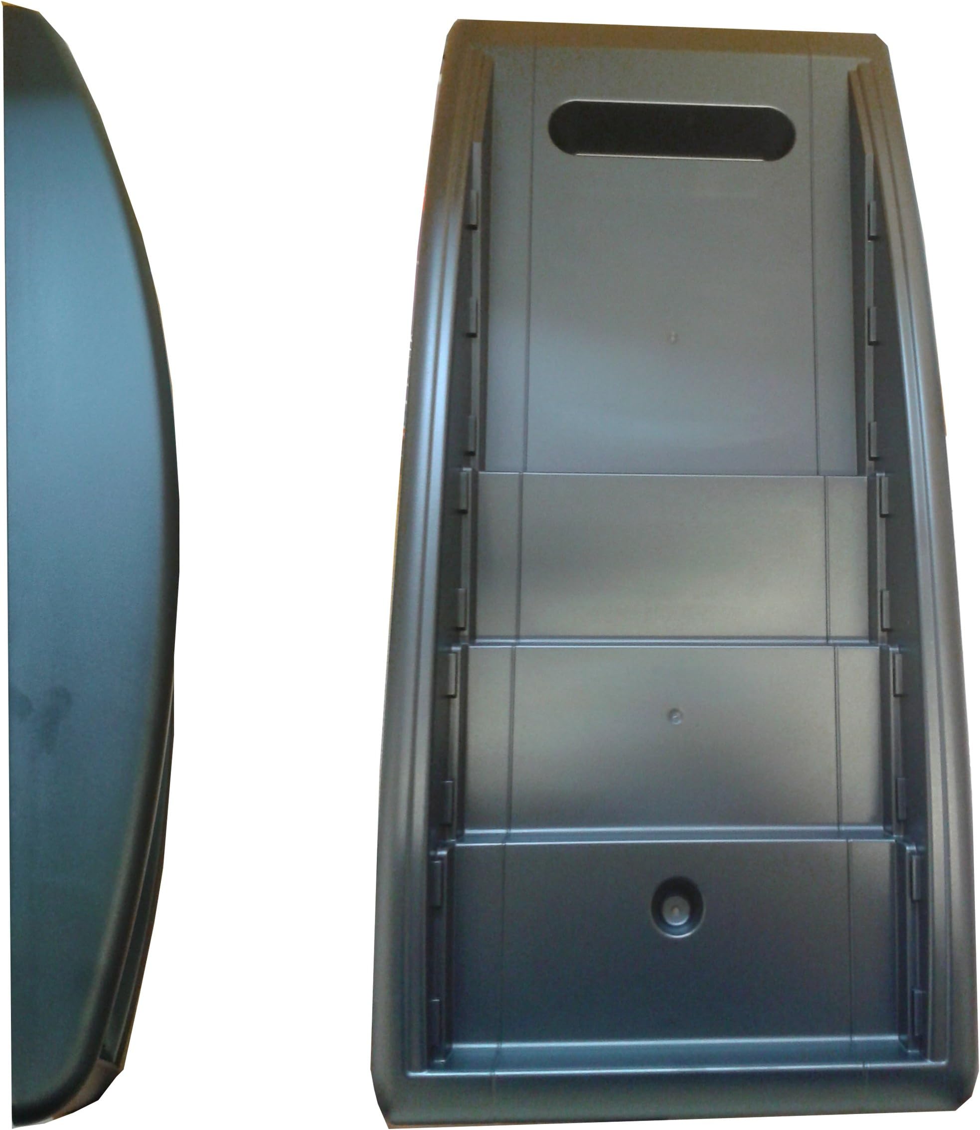 Large Document/Brochure Rack Wall Mounted Plastic 4 Compartment Display Stand