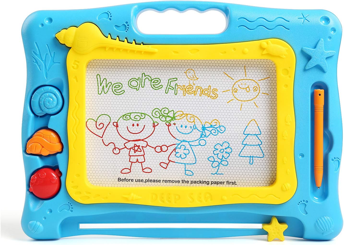 LEADSTAR Drawing Board，Large Colorful Erasable Scribble Board