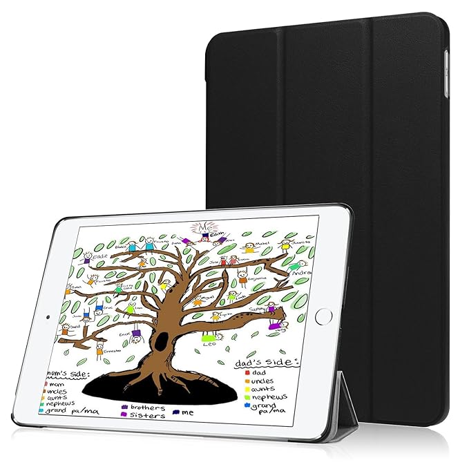 HBorna Hülle für iPad 9.7 Zoll 2018 2017, Smart Cover Case mit [Auto Schlaf/Wach] Dünn Superleicht Schutzhülle Hülle Tasche S
