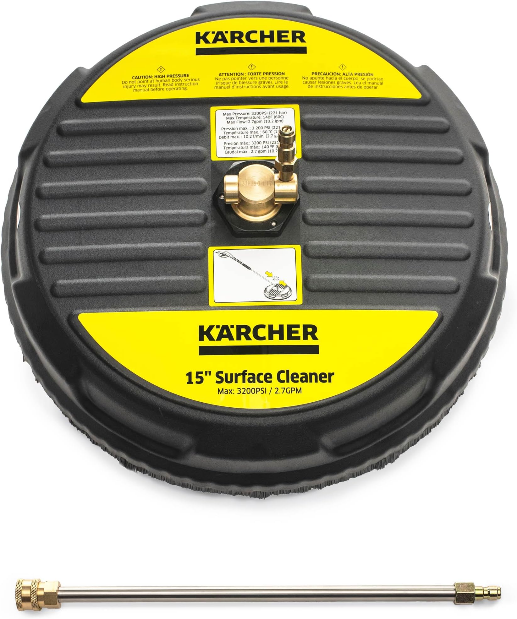 Kärcher 3200 PSI Universal Surface Cleaner Attachment for Pressure