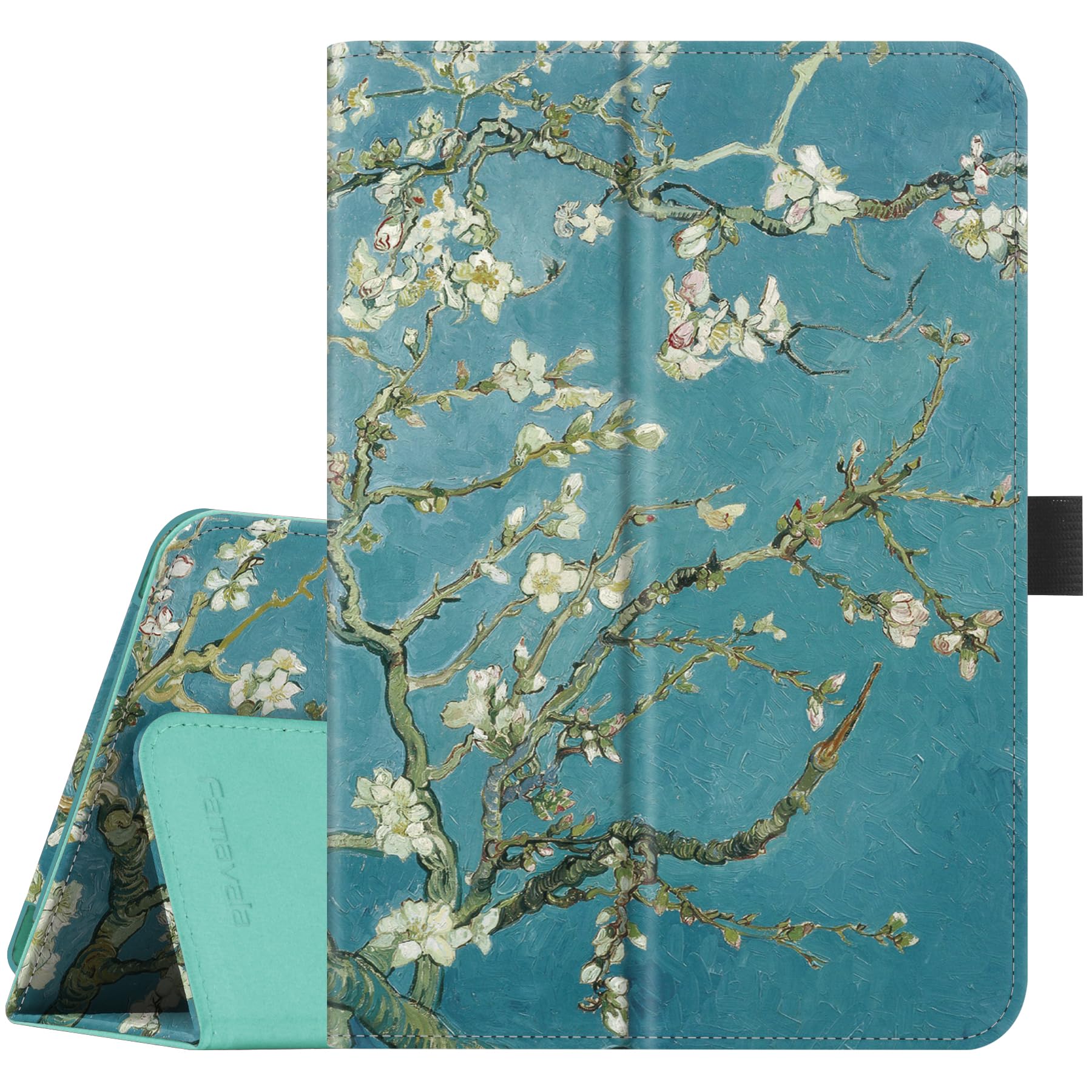 Photo 1 of Famavala Folio Case for 7" Inch Tablet (12th Generation, 2022 Released), Slim Cover with Auto Wake/Sleep, not fit for 7" Alcatel N7 2022 Android Tablet (Apricot Flower)
