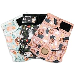Grecle Dog Diapers Female(3 Pack) - No Leak