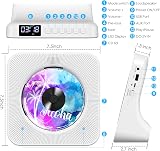 Gueray Portable CD Player Bluetooth Desktop HiFi Speakers FM Radio Remote USB view 4
