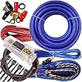 Complete 3000W Gravity 4 Gauge Amplifier Installation Wiring Kit Amp Pk2 4 Ga Blue - for Installer and DIY Hobbyist - Perfect for Car/Truck/Motorcycle/Rv/ATV