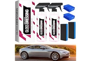 ofmally Gloss Dressing - Plastic, Trim & Tire Dressing - Restore Faded Plastics, Plastic Restorer for Cars Ceramic Plastic Coating, Gloss Dressing for Plastic, Car Gloss Dressing, Buff for Shine