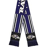 FOCO NFL Unisex-Adult Officially Licensed Team Color Stripe Wordmark Primary Logo Football Neck Warmer Scarf