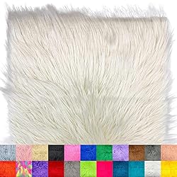 Ice Fabrics Faux Fur Fabric Squares - 10x10 Inches