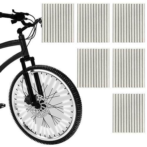 Shudyear 72 Pcs Bicycle Spoke Reflective Skins Bike Reflectors for