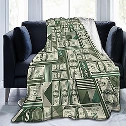 Jbofyee Money Throw Blankets All Season Ultra Soft