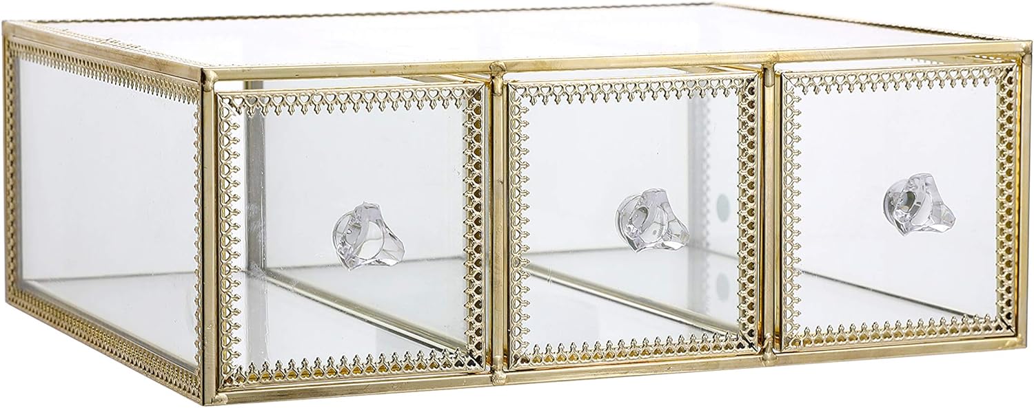 Makeup Organizer, Cosmetic Display Cases for Makeup, Jewelry, 3 Drawer: Home Improvement