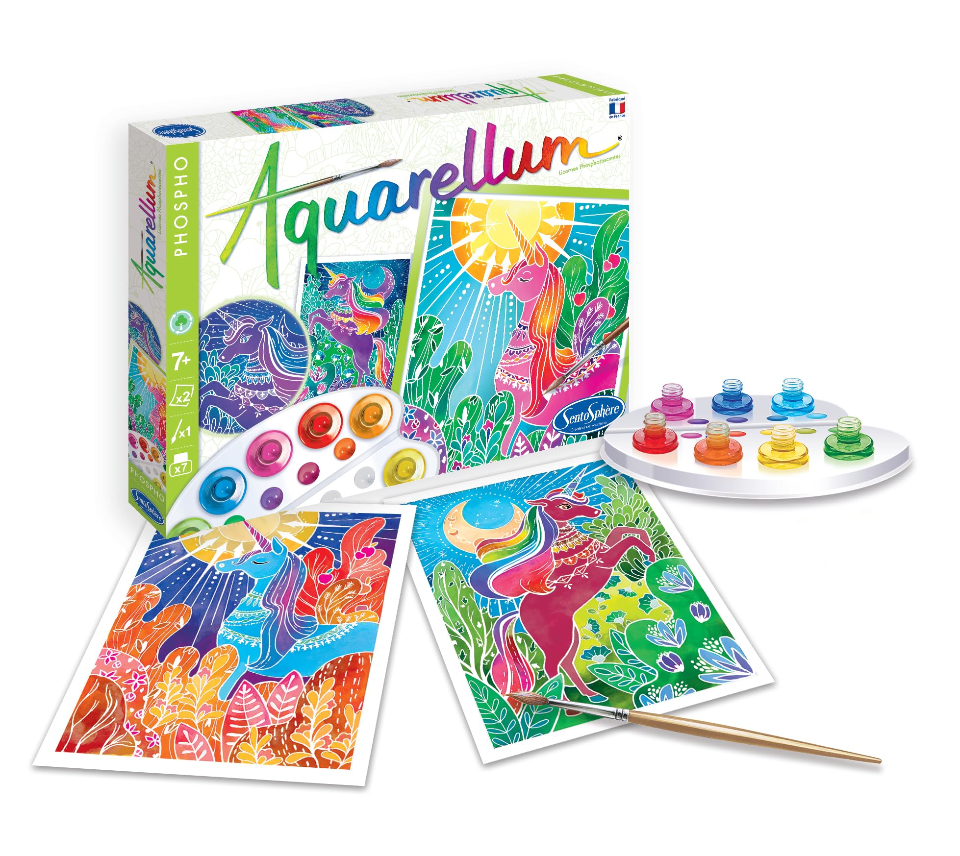 Sentosphère Aquarellum Fluorescent Unicorns