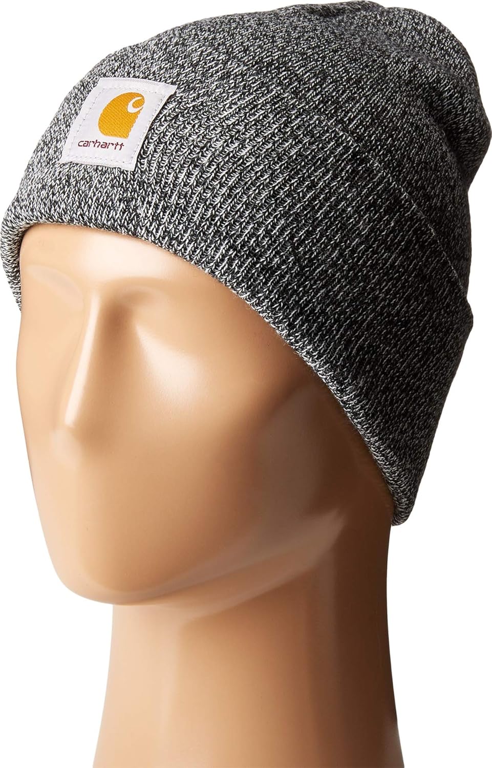 Carhartt Men's Acrylic Watch Hat A18, Black/White, One Size at  Men’s Clothing store