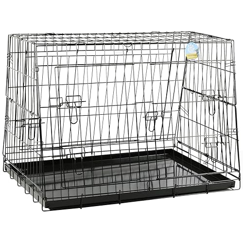 38" SLOPING CAR DOG CAGE ESTATE & 4x4 CAGES BOOT TRAVEL CRATE PUPPY