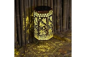 Styleonme Decor Mobile Outdoor Solar Butterfly Lights, Gifts for Women, Butterfly Lovers Gifts, Hanging Image Butterfly Lights, Yard Corridor Garden Decor