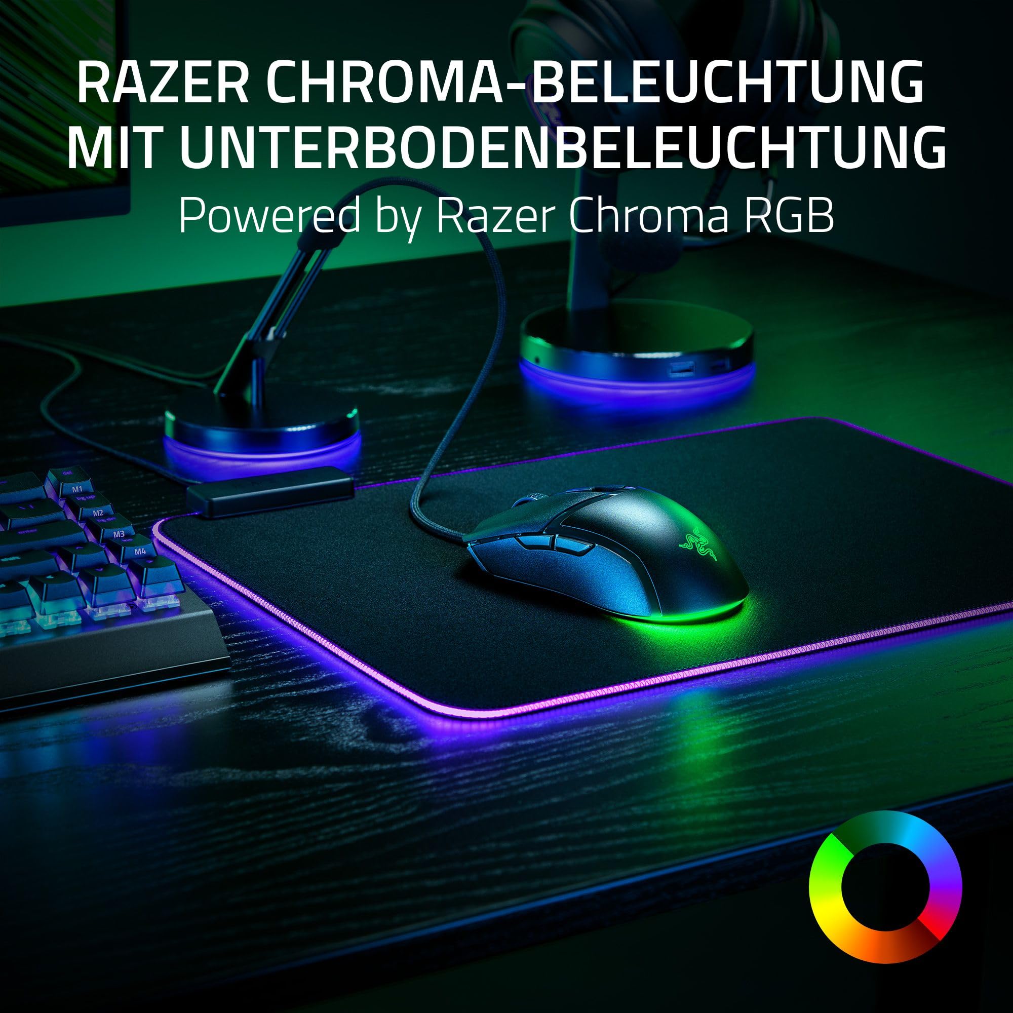 Razer Cobra - Leichte kabelgebundene Gaming-Maus mit Chroma RGB (Federleichte 57 g, Optische Maus-Switches der 3. Gen, Chroma-Beleuchtung mit Unterbodenbeleuchtung, Präzise Sensor-Anpassungen) Schwarz 6