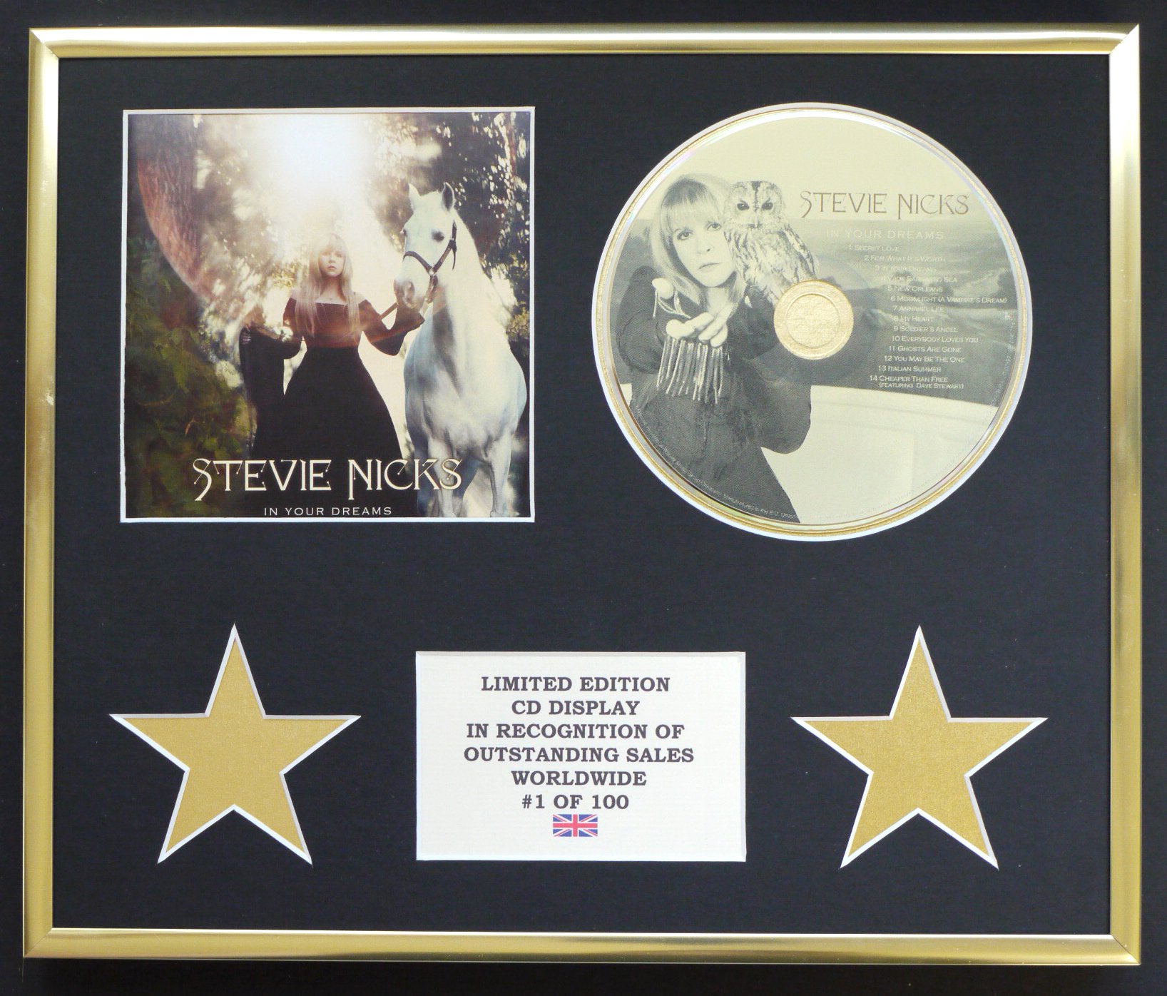 STEVIE NICKS/CD DISPLAY/LIMITED EDITION/COA/IN YOUR DREAMS