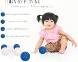 Straame Playballs Small Colourful Plastic Balls 200 Pack Blue White view 6