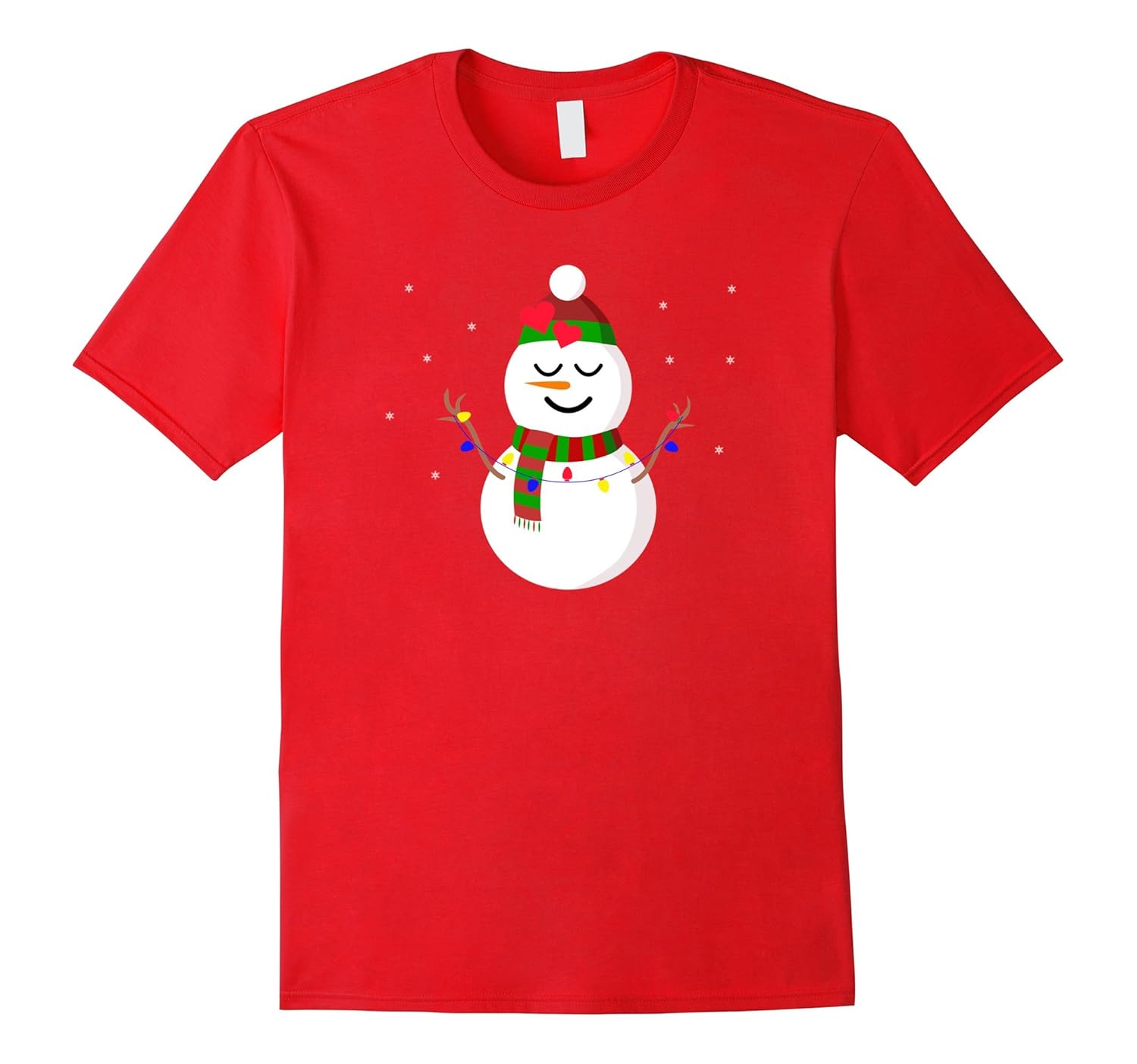 Loving Christmas Shy Smiling Emoji Snowman T-Shirt Funny-ANZ