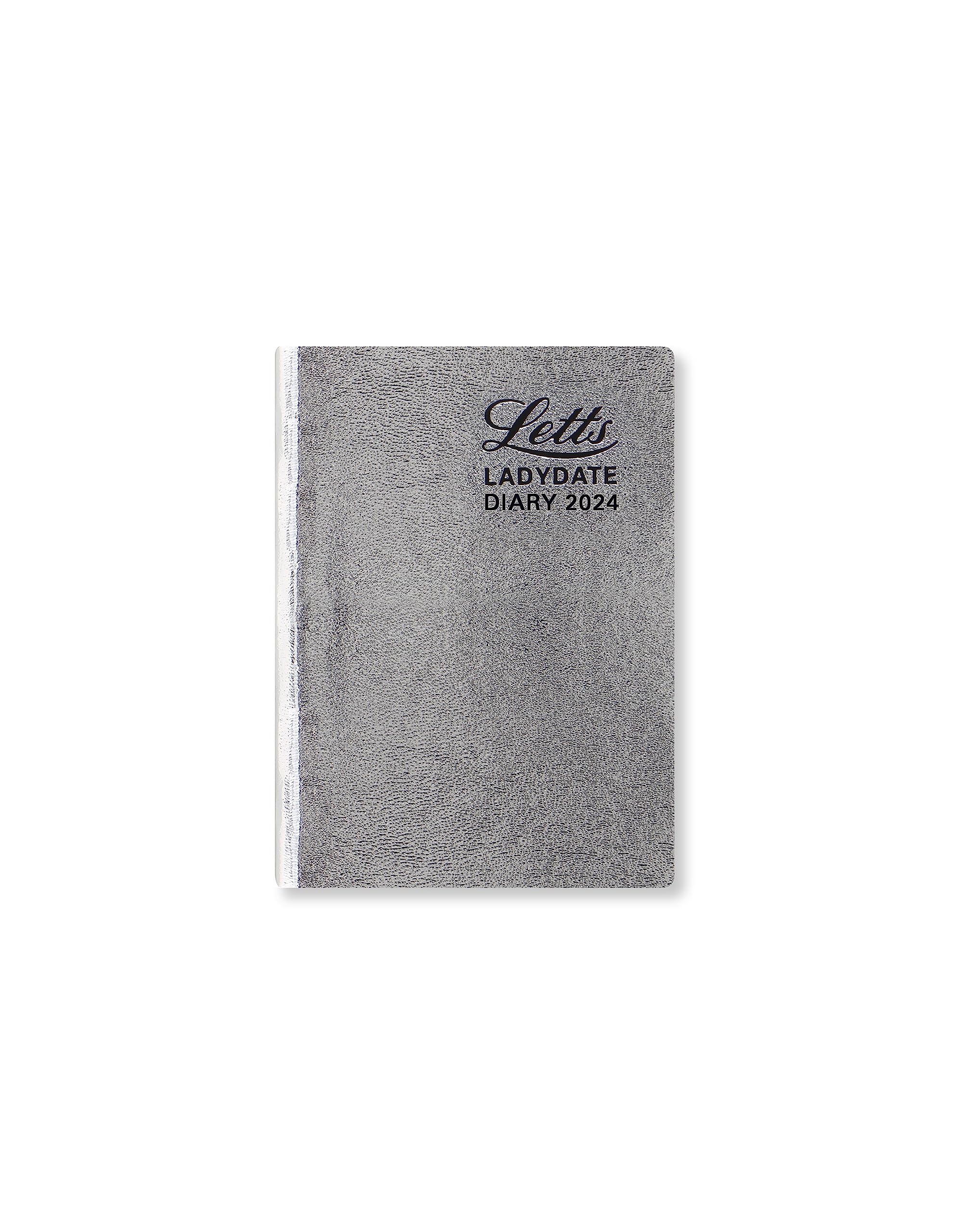 Letts Ladydate Silver 2024 diary - Mini Pocket two days per page