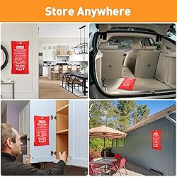 CHMI Emergency Fire Blanket - 8 Pack