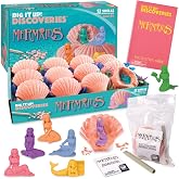 MindWare Dig It Up! Discoveries Mermaids - Dig Kits for Kids with 12 Sea Shells, Each with a Mermaid Toy Inside, 12 Chiseling Tools and Instructions &ndash; Ages 4 and Up
