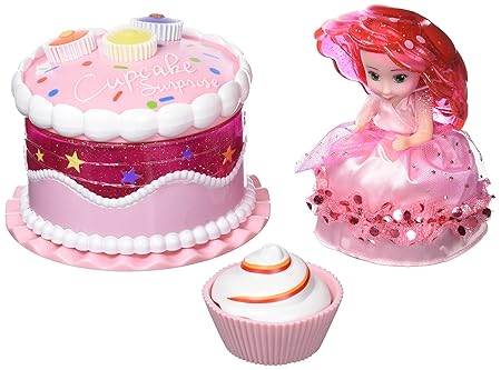 Cupcake Suprise 34661 - Geburtstagstorte Spielset, mit duftenden Muffin der sich in eine wunderschöne Prinzessin verwandelt, 